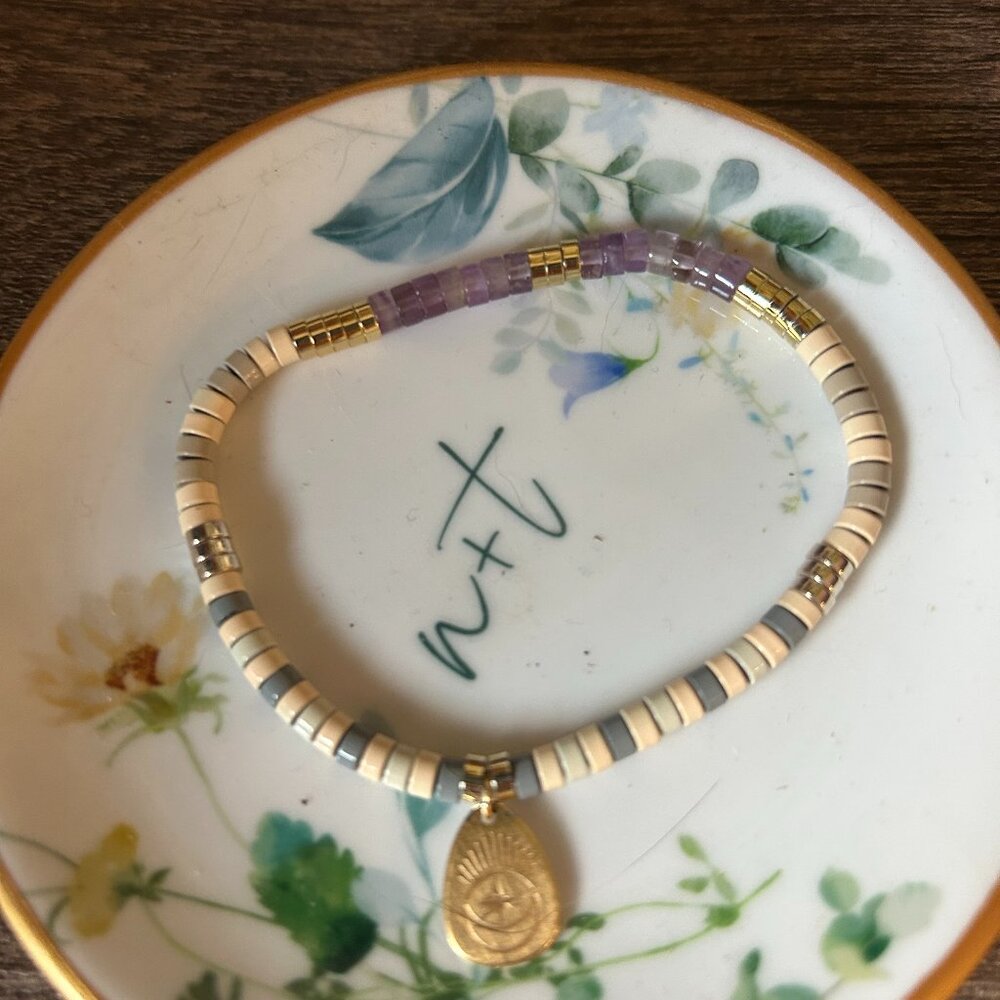 💜 Scout "Protection" Amethyst Charm Bracelet